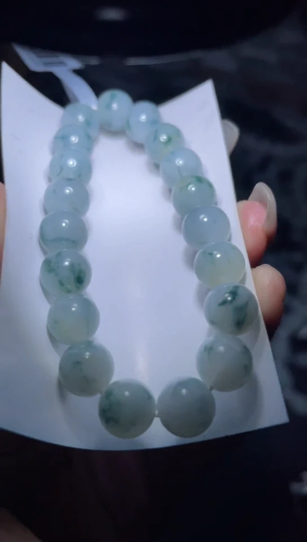 【闪购商品】定制翡翠未镶嵌天然缅甸A货翡翠手串34