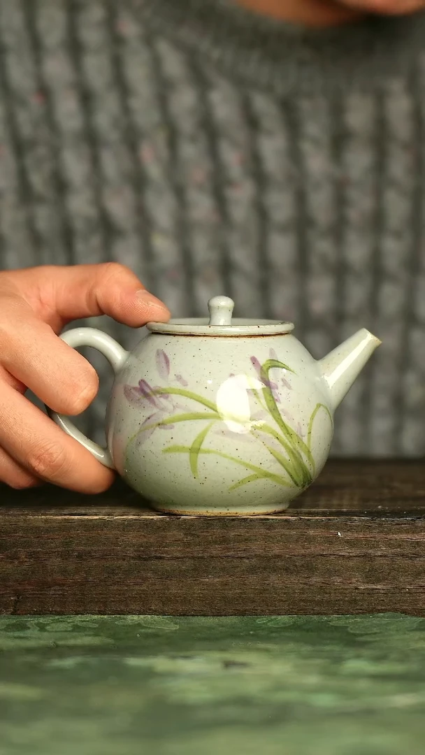 青诗集手工手绘瓷器