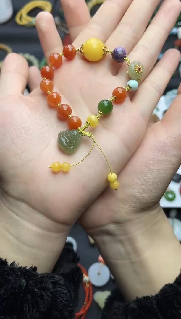 未镶嵌手串南红玛瑙多宝手串06