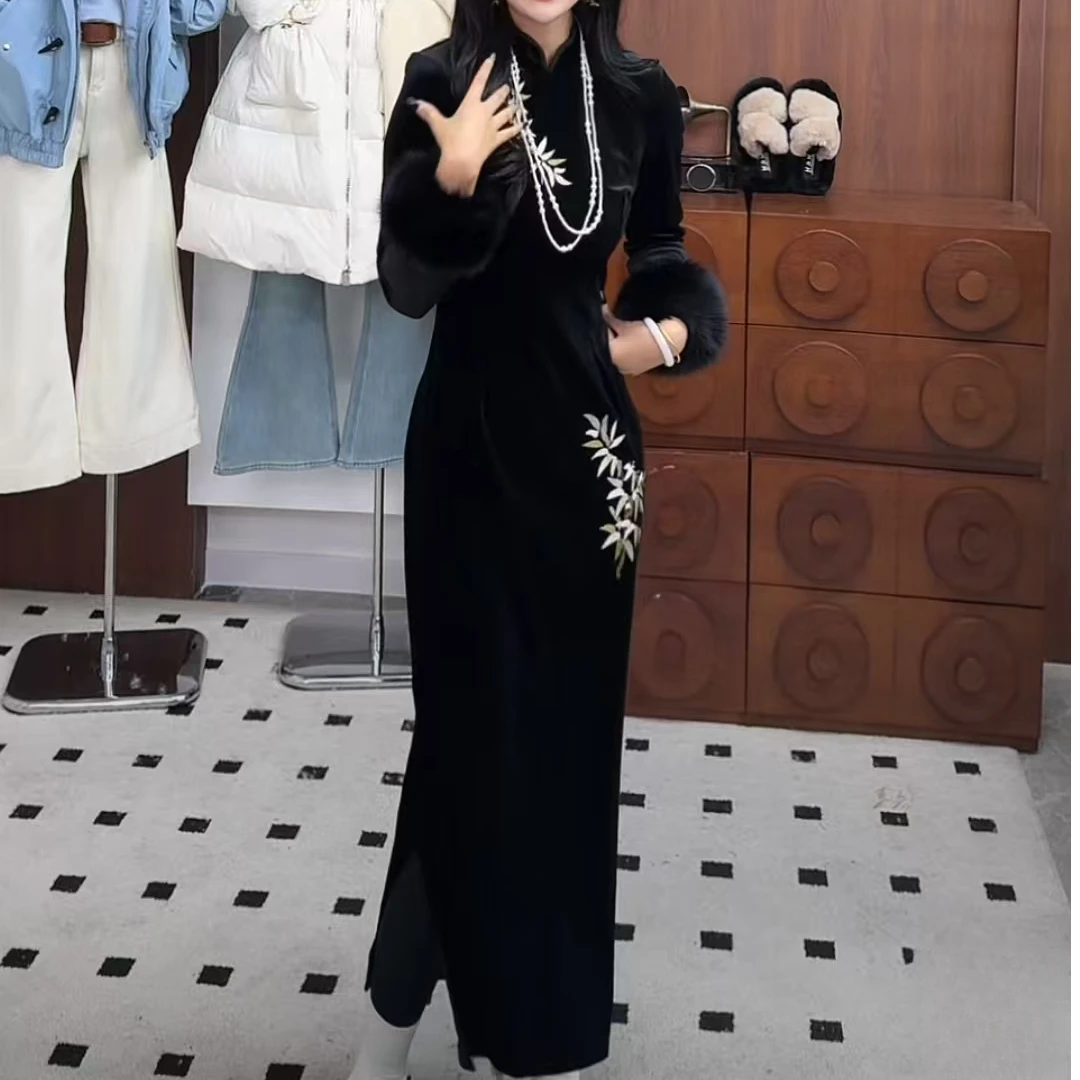 【画报夫人】新品旗袍连衣裙-8188