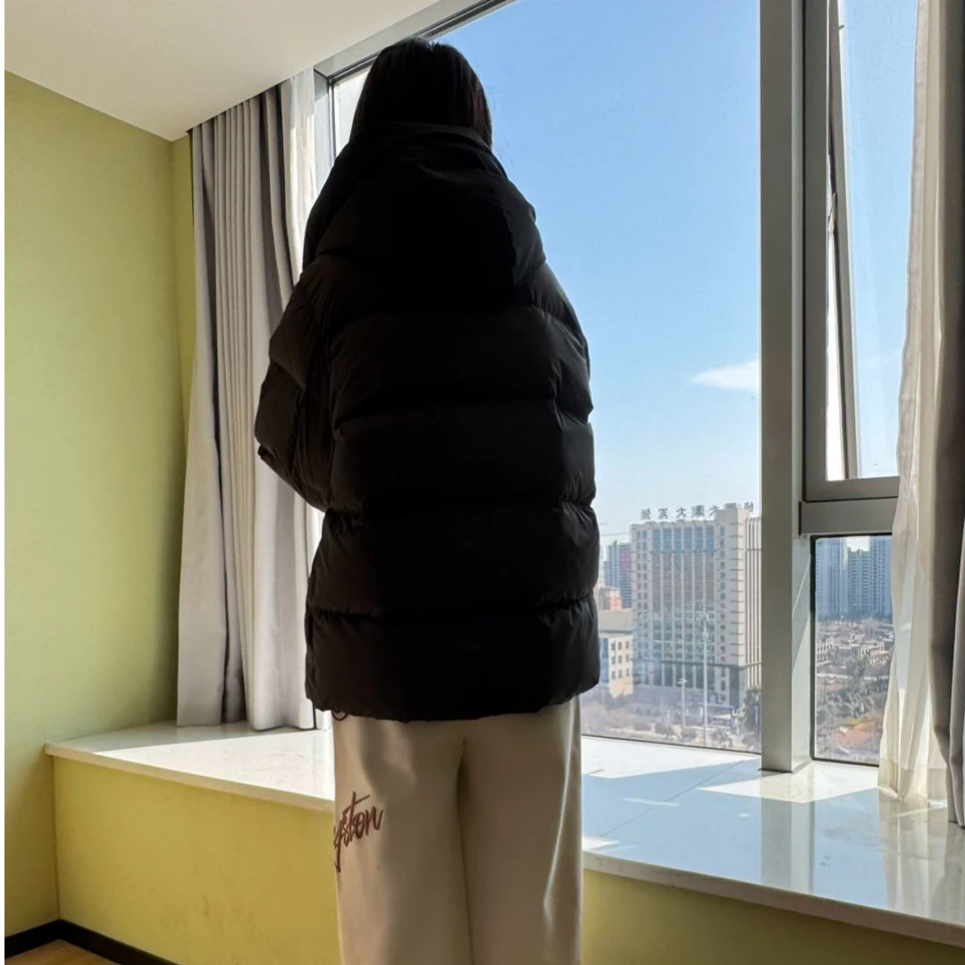 短款连帽鹅绒服男女同款202