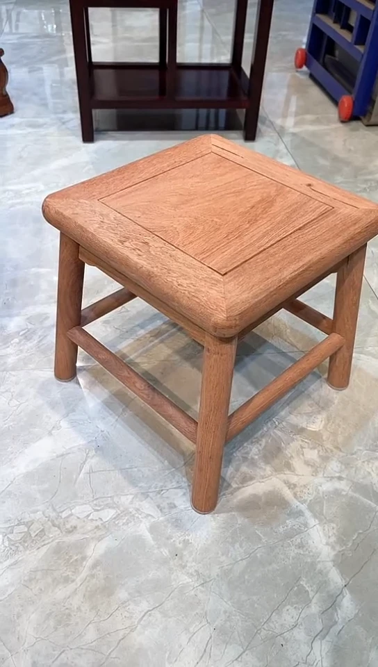 花梨木类成套家具赞比亚花梨白胚小方凳28*28*28