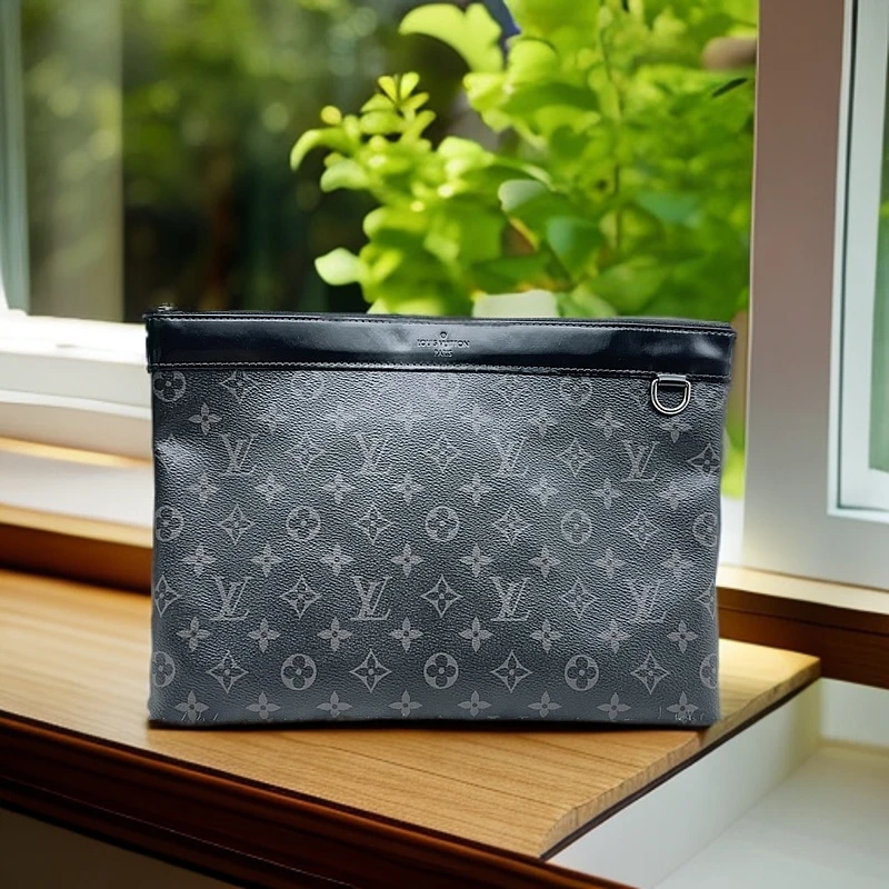 95新 LouisVuitton/路易威登 老花黑武士手拿包 1147 1669