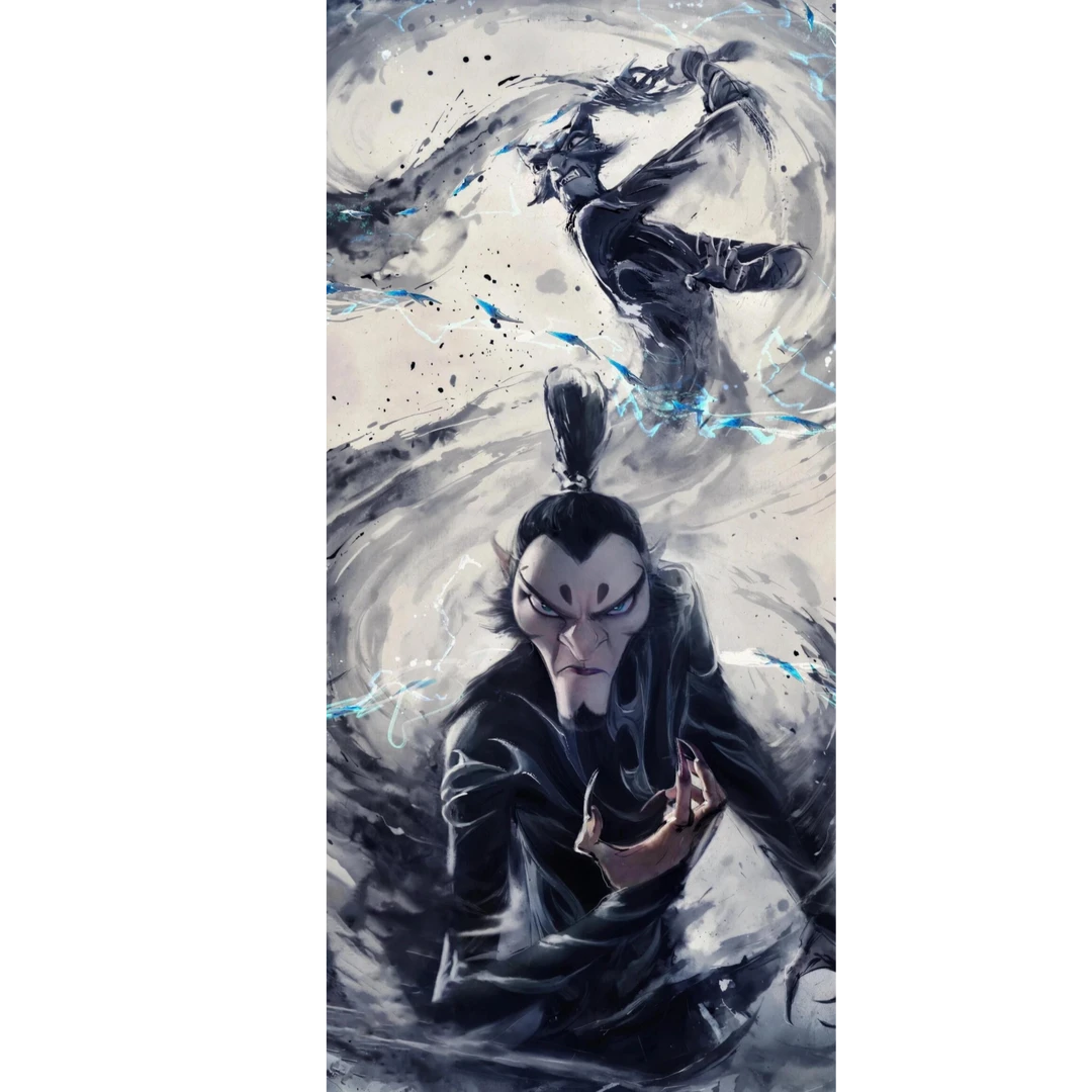 申公豹 客厅卧室现代装饰画40-80-PVC-V069