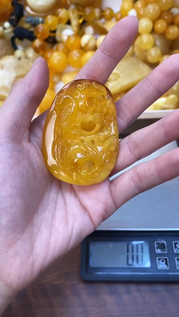 裸石琥珀未镶嵌天然琥珀蜜蜡