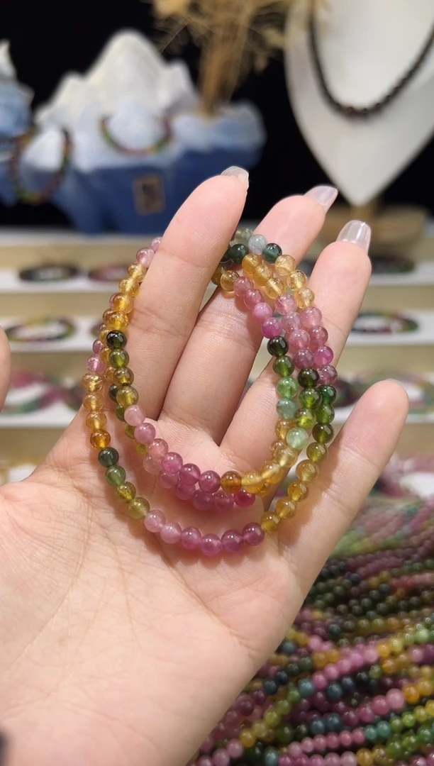 【闪购商品】碧玺/未镶嵌5mm+碧玺多圈多样性发货