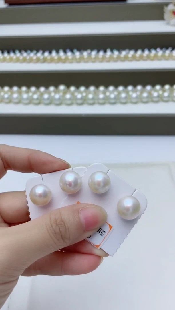 银S925镶嵌淡水珍珠耳饰A94商品多样性发其一