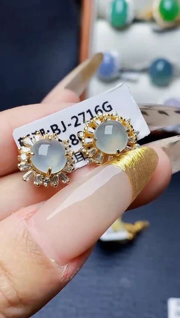 银S925镶嵌戒指翡翠6899