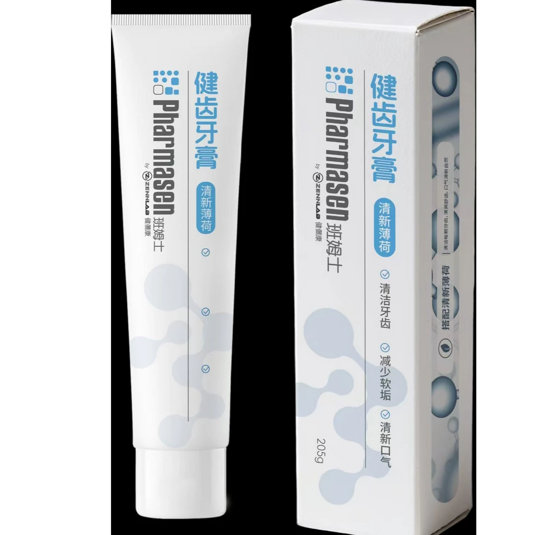 【送稻谷壳便当盒】班姆士健齿牙膏(清新薄荷)205g