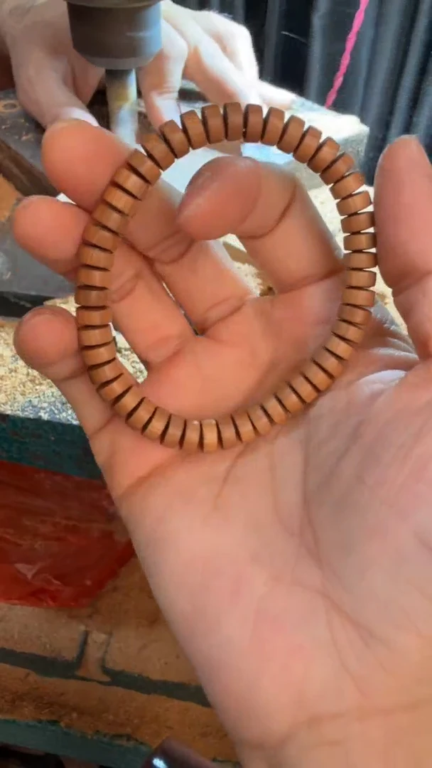 檀香木手串/手链药片珠单圈