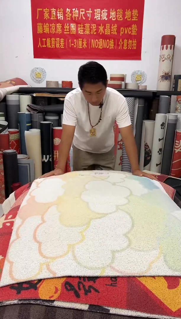 不退不换瑕疵丝圈地毯80*100cm148