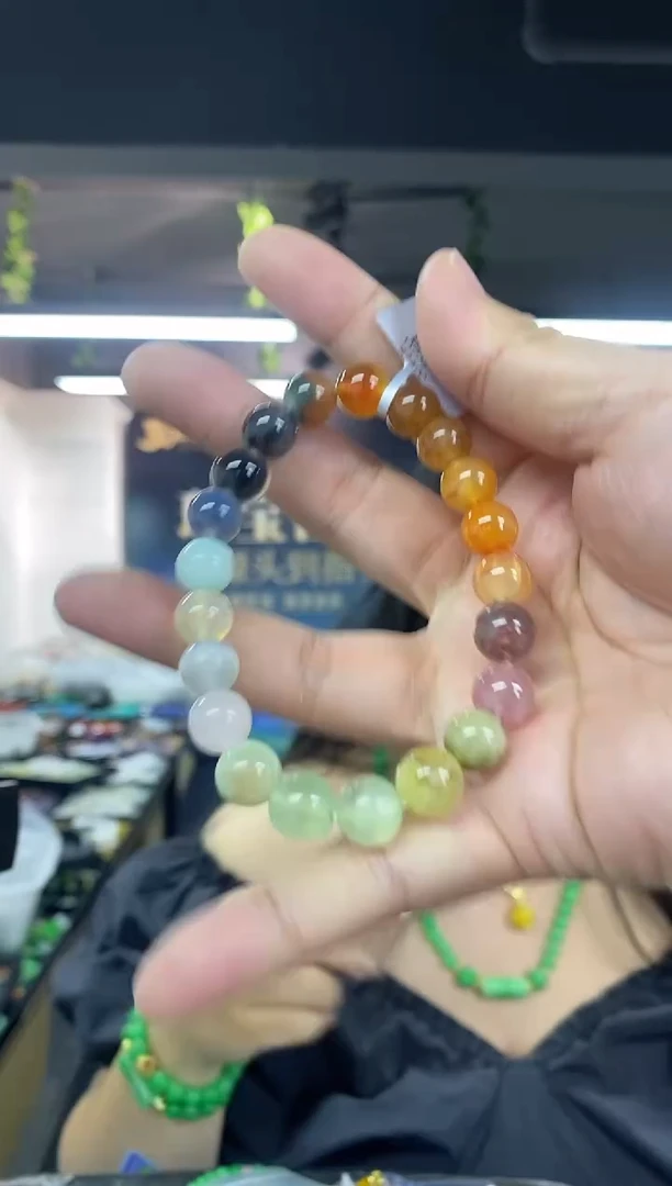 水晶手链未镶嵌多样性发其一颜色微差