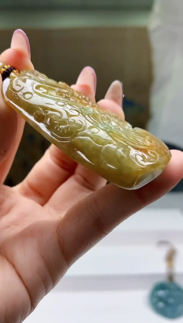 【闪购商品】定制翡翠未镶嵌5028ty-毛货挂件13