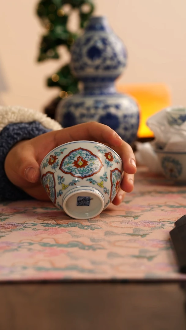 【闪购商品】源明青忆开窗花卉杯