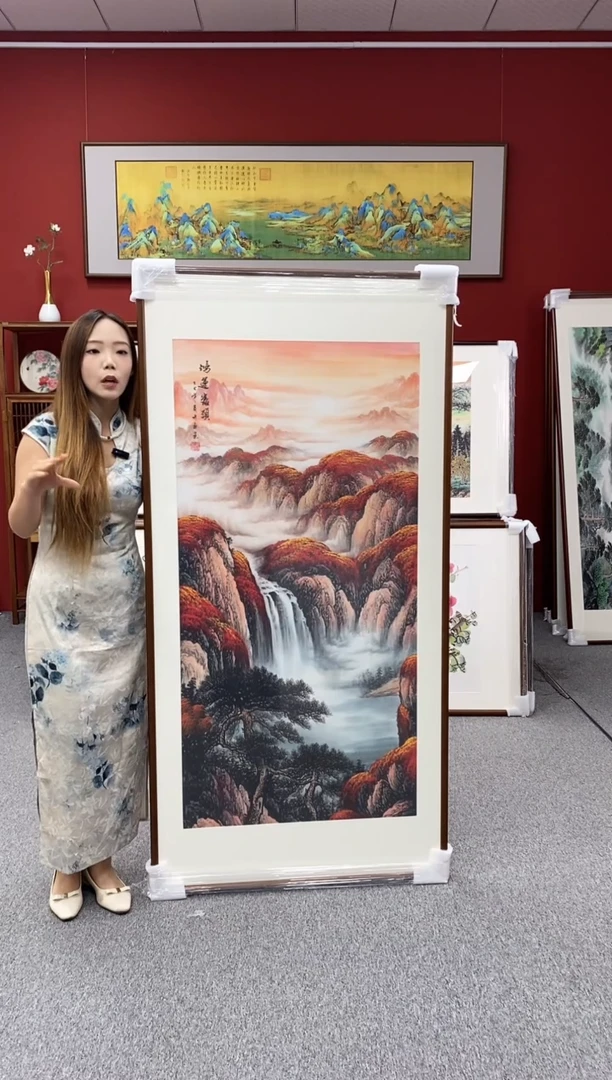 国画手绘 鸿运当头 172*85