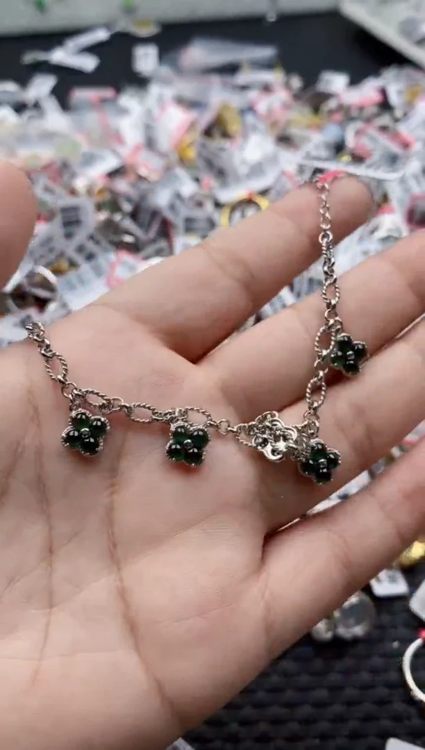 翡翠戒指银S925镶嵌7777---6