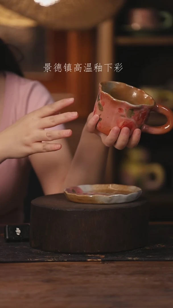 陶瓷景德镇高温釉下手绘陶瓷005