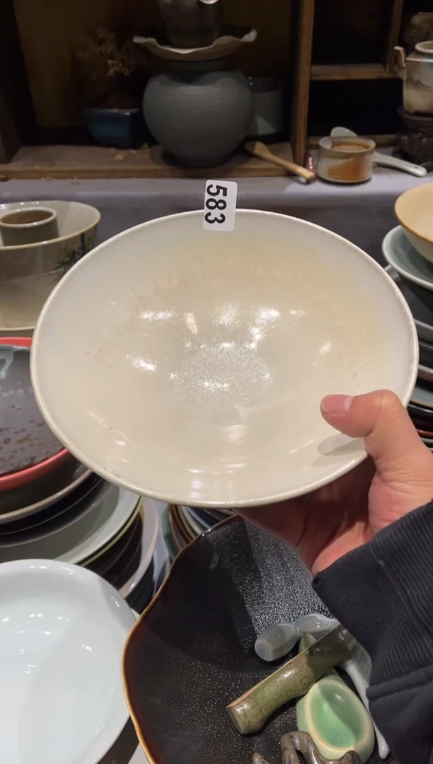 【闪购商品】瓷片583凌霄菜盘1的个