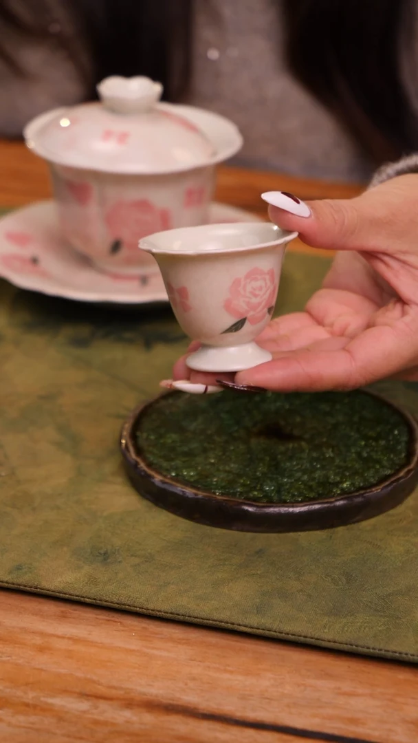 【闪购商品】玫瑰花口主人杯茶杯
