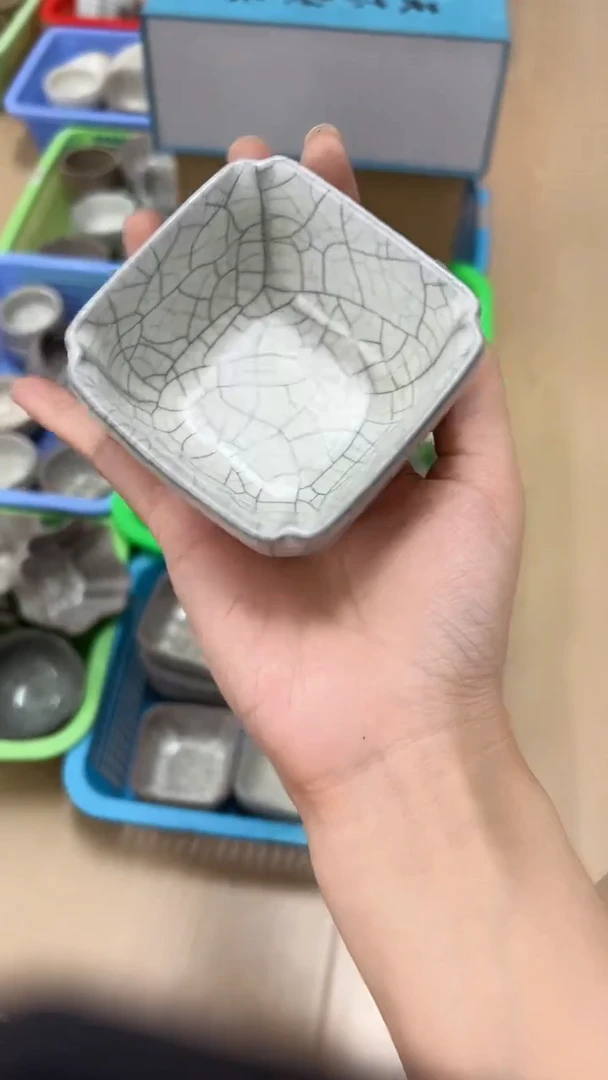 龙泉云间青瓷小米茶器