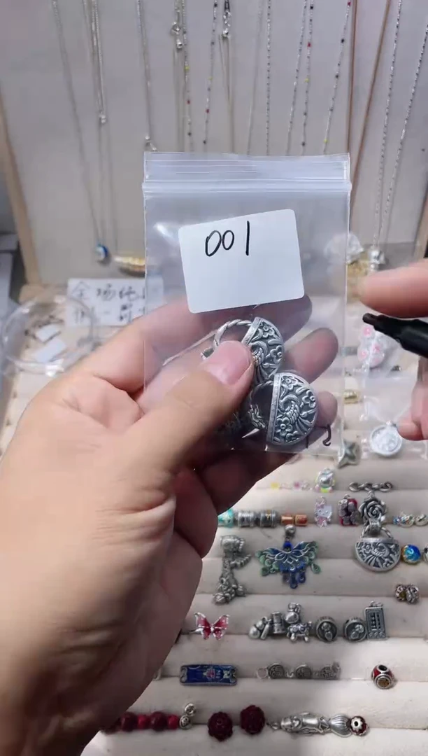 无足银黛**画纯银配件001