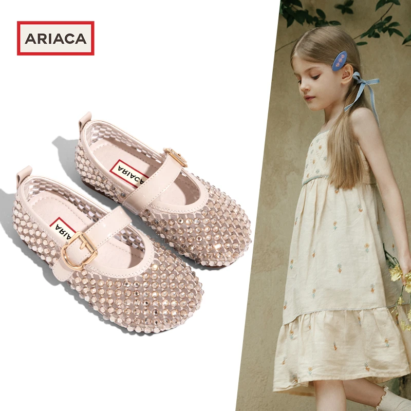 ARIACA艾芮苏儿童凉鞋水晶鞋夏季新款小女孩公主鞋浅口软底女童鞋