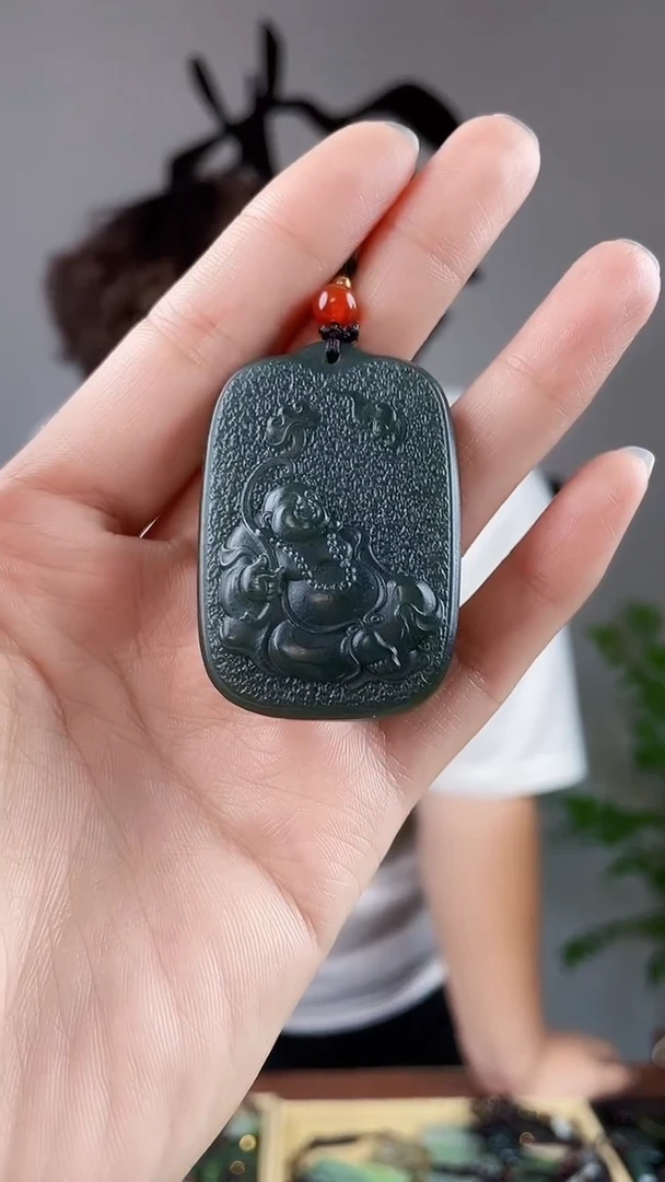 和田玉未镶嵌颈饰拍一发一，多样性发货