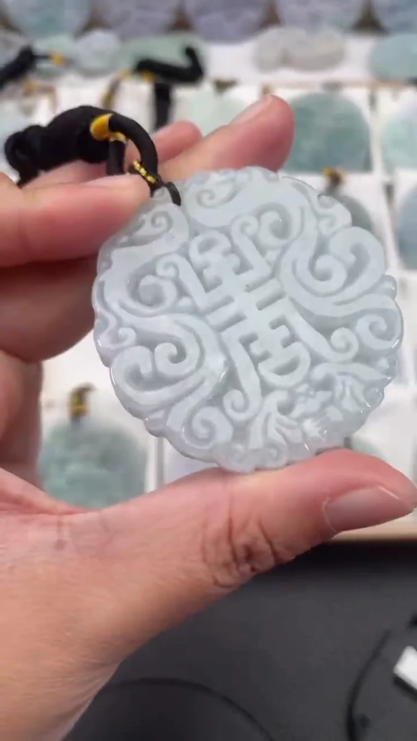 颈饰未镶嵌翡翠天然缅甸翡翠A货189