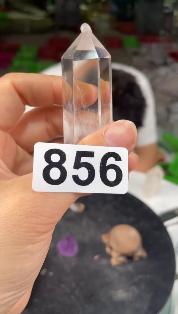 未镶嵌发晶大型摆件（非配饰）白水晶蓝针柱子856