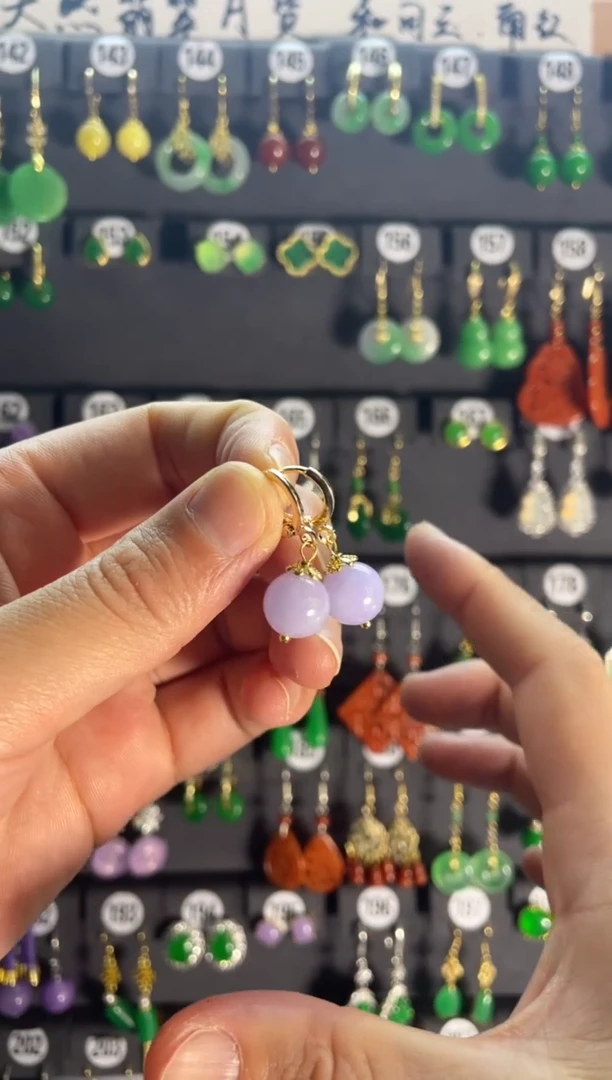 【闪购商品】翡翠耳饰银S925镶嵌499......