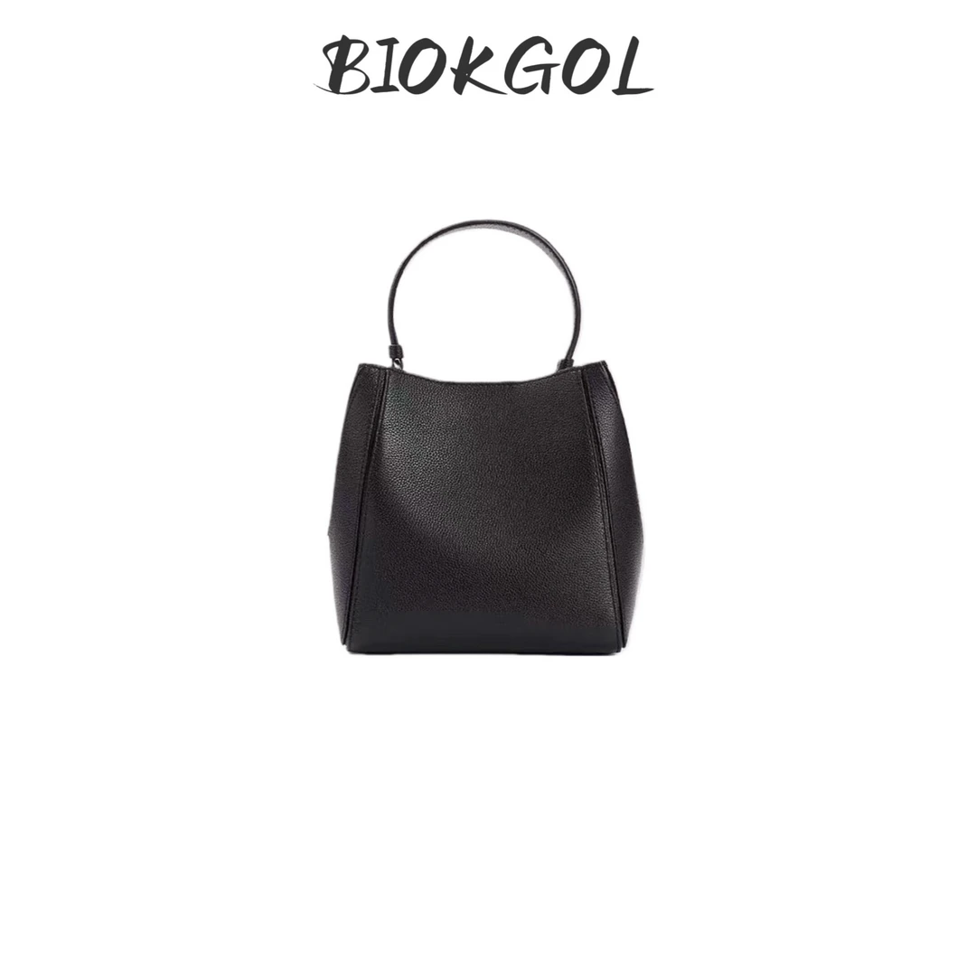 BIOKGOL/百顾进口头层牛皮 24K真金镀层 变形TB 黑色/大象灰 大号