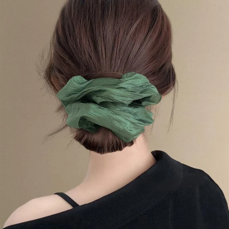 韩系网纱大肠发圈女高级感精致皮筋扎头头绳气质马尾发绳百搭头饰