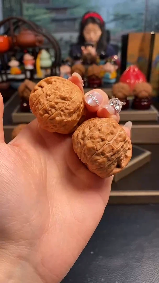 【闪购商品】文玩核桃把件F259南瓜墩40