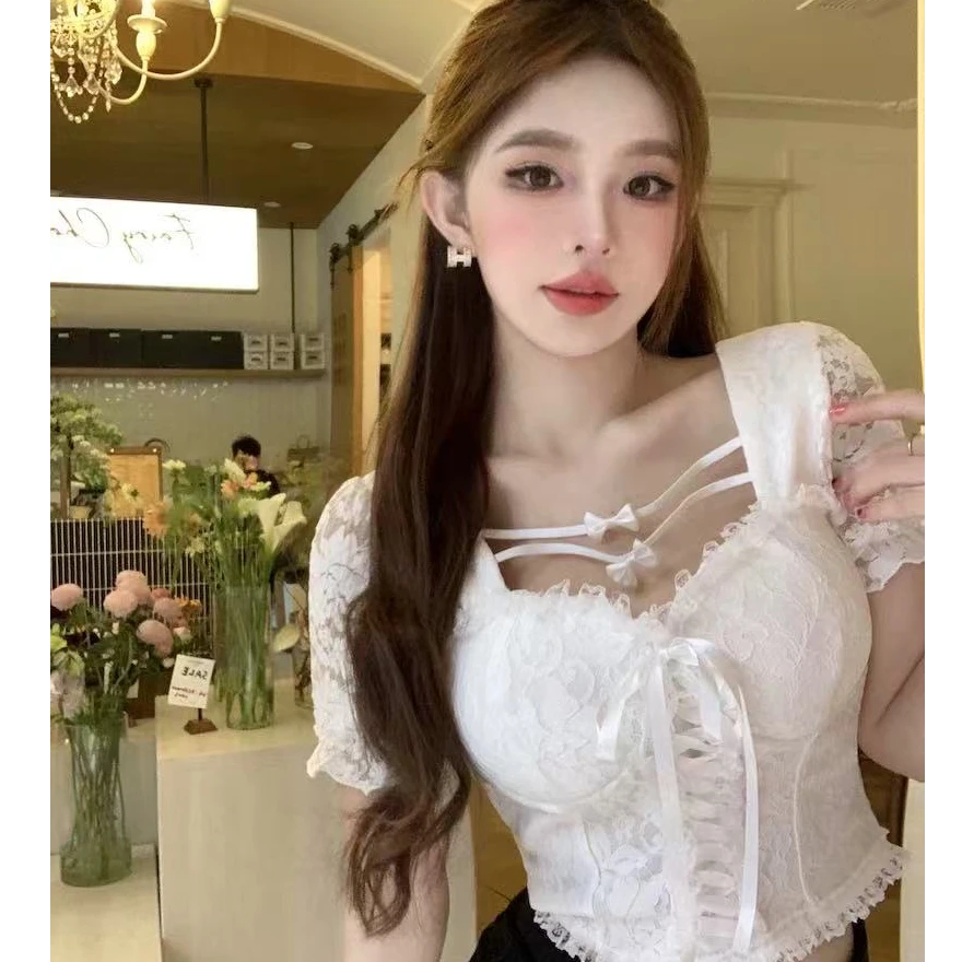 【25.99-49.99】纯欲风性感甜辣妹别致短上衣【以直播间展示为准】