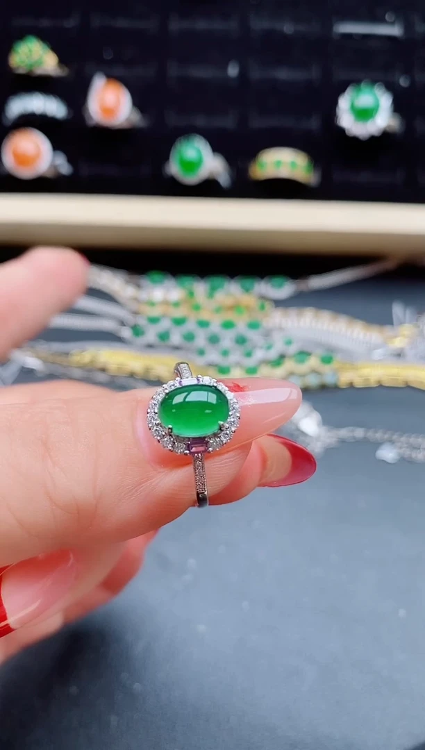 【闪购商品】翡翠戒指银S925镶嵌21321321