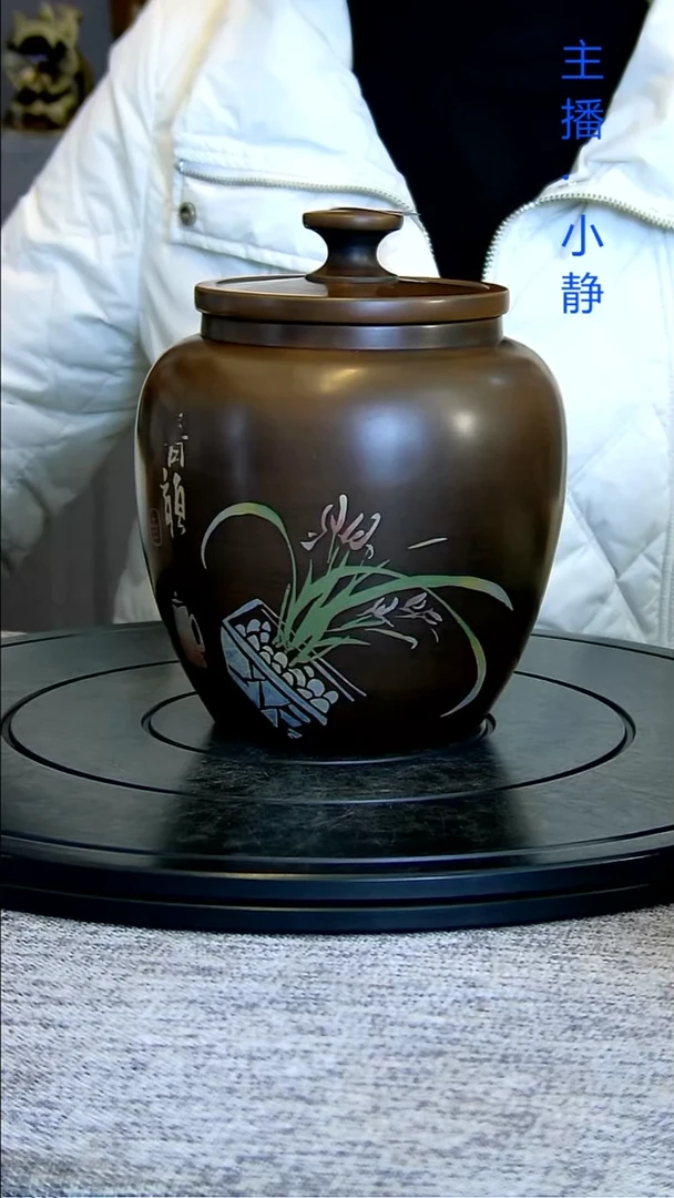 全手工紫陶茶罐精磨微瑕疵159