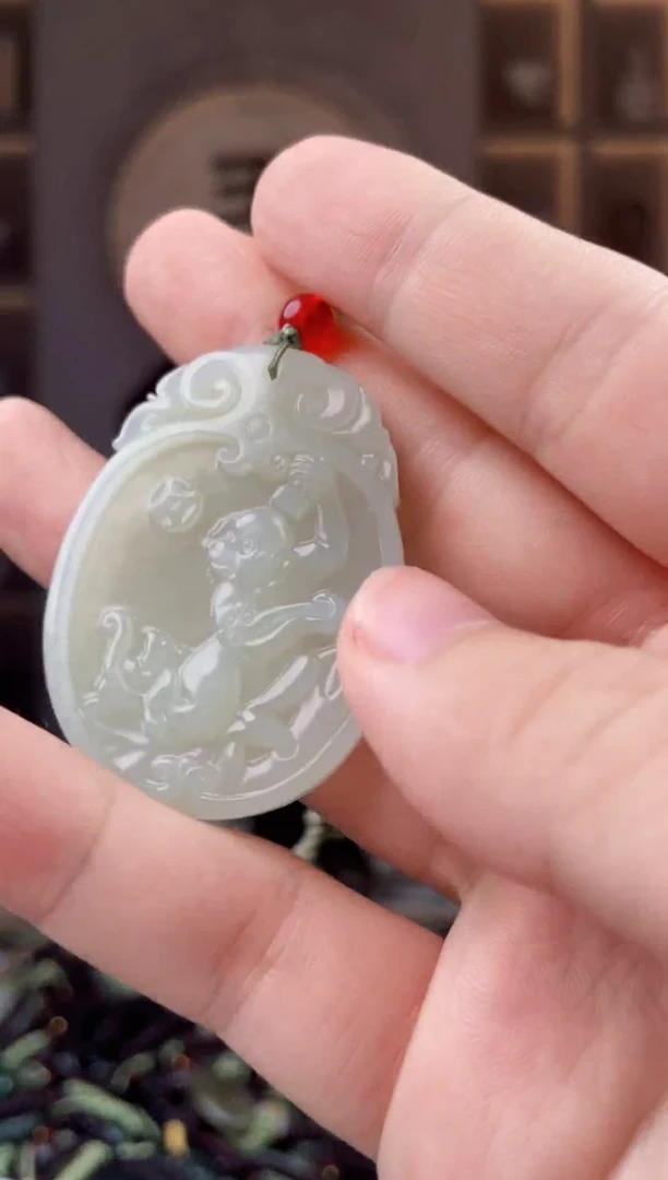 颈饰未镶嵌和田玉拍一发一，多样性发货