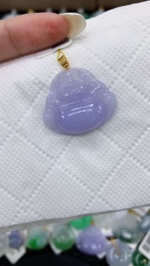 颈饰18K金镶嵌翡翠11111111111
