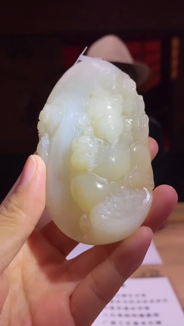 和田玉未镶嵌颈饰d807