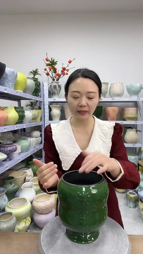 12.4陶瓷花盆直播链接高.    19  口13