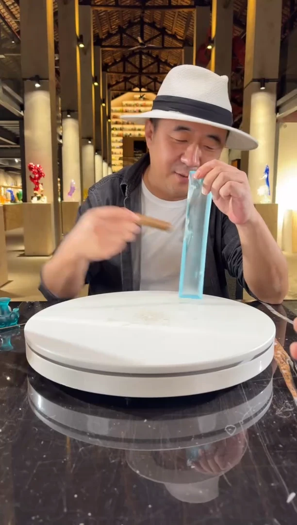 摆件天青色远山香插