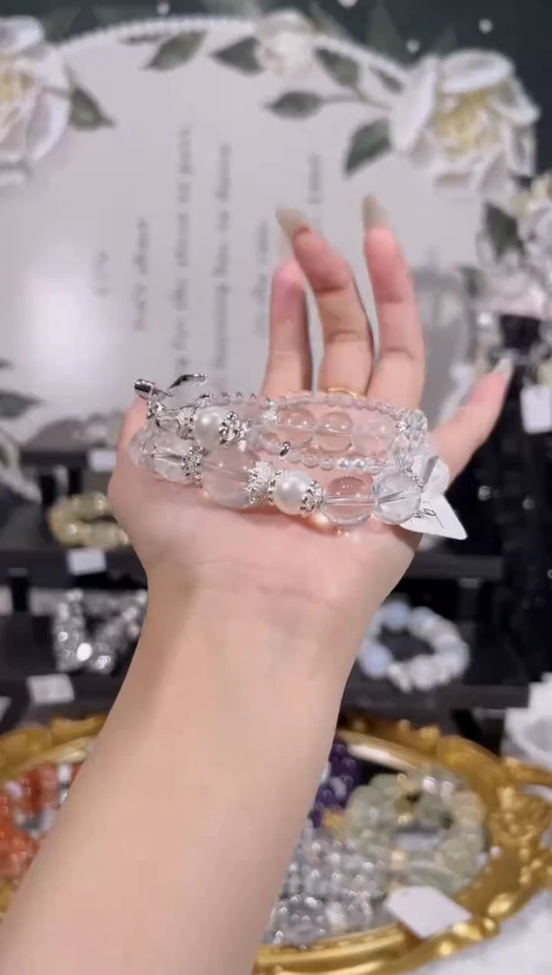 【闪购商品】水晶手链未镶嵌天然水晶默认微瑕 多样性发货发其一