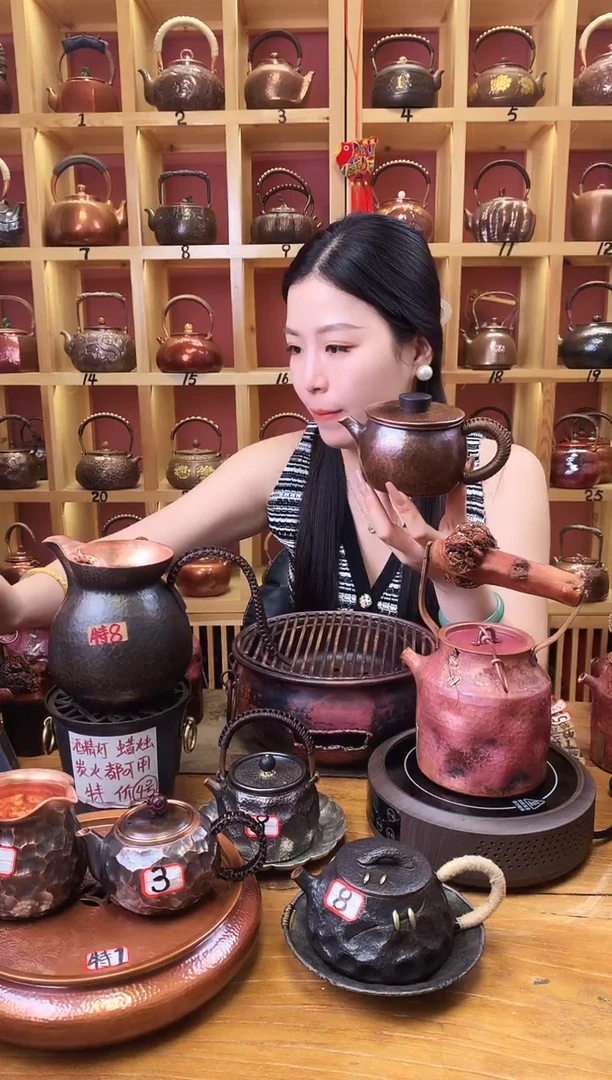 茶具做旧大号耳把汉瓦壶
