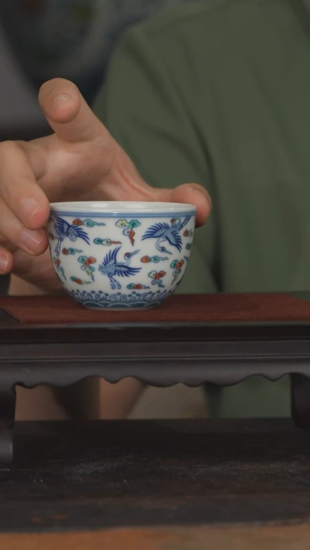 【瓷见如故】涂杏花斗彩杯