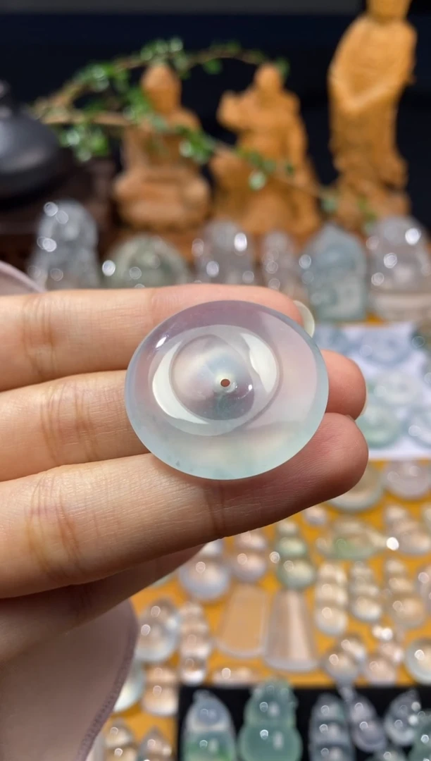 吊坠(不含链)未镶嵌翡翠平安扣