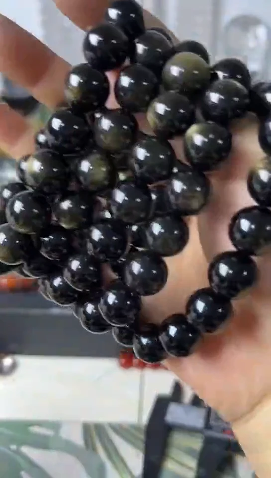 【闪购商品】黑曜岩手链未镶嵌矿坑5条付5次