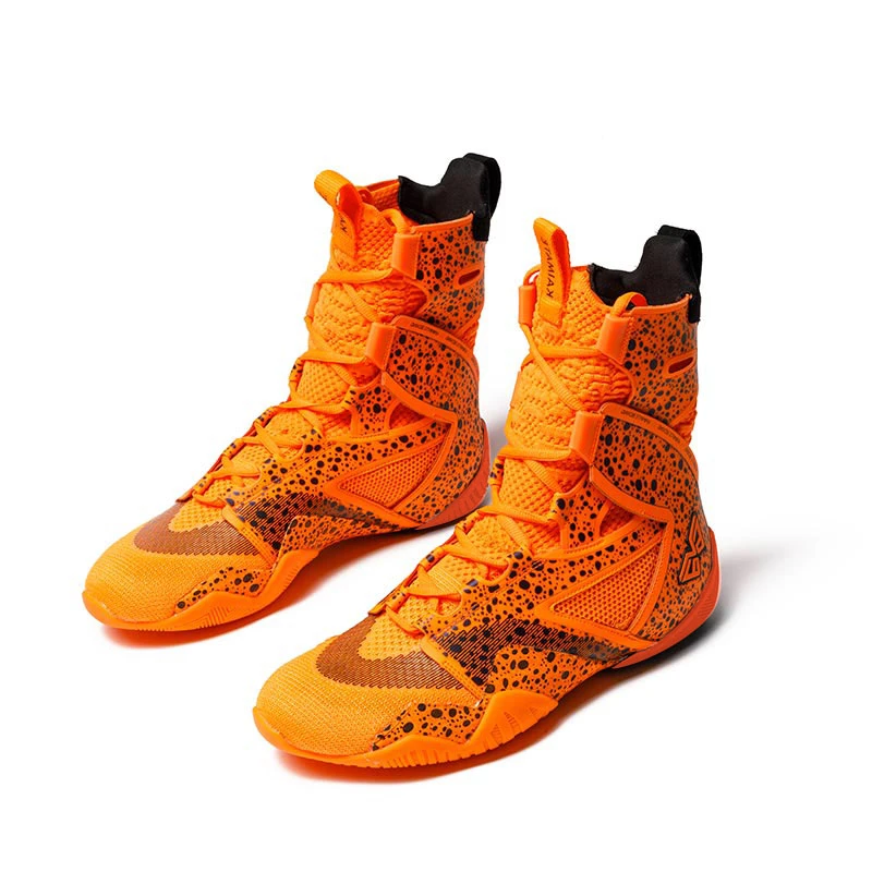 专业拳击鞋男女健身训练散打格斗鞋高帮透气泰拳自由搏击鞋摔跤鞋