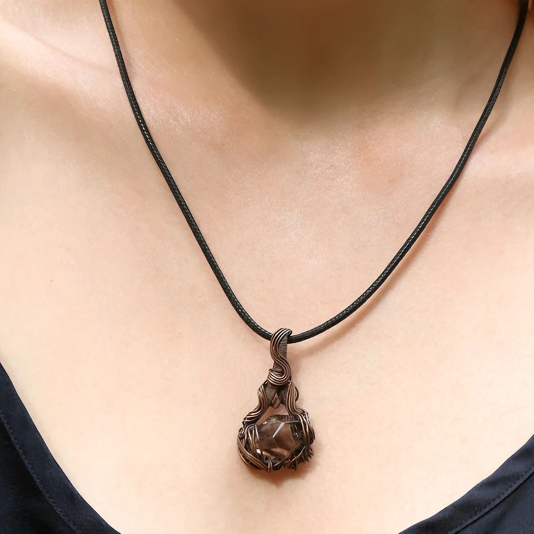 铜合金棉绳项链 【龙炁觉醒】原创原石项链