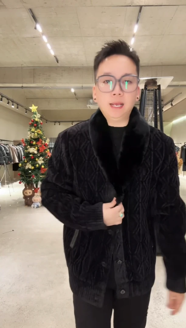 56码（175-190斤）兔毛领鹅绒夹克