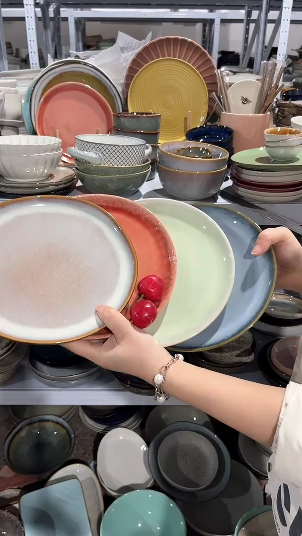 【闪购商品】瓷片外贸尾货瑕疵满20包邮X4 小盘组合